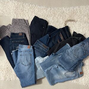 Stylish Blue Denim Women's Jeans 11 pair bundle